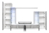 Picture of ASM Leave Living Room Wall Unit Set Black/White