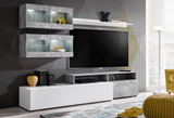 Show details for ASM Light Living Room Wall Unit Set White/Grey