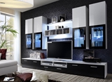 Show details for ASM Lyra Living Room Wall Unit Set White/Black