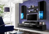 Show details for ASM Mini Living Room Wall Unit Set LED Black