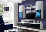 Show details for ASM Mini Living Room Wall Unit Set LED White/Black