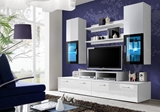 Show details for ASM Mini Living Room Wall Unit Set LED White