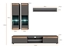 Picture of ASM Modo Living Room Wall Unit Set Anthracite/Wotan