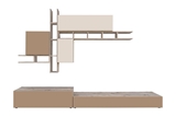 Show details for ASM Napoli Living Room Wall Unit Set Wellington Oak/Cappucino