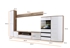 Picture of ASM Ontario II Living Room Wall Unit Set White/San Remo Oak