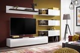 Show details for ASM Silk Living Room Wall Unit Set White/Perla Elm