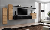 Show details for ASM Switch I Wall Unit Black/Wotan Oak