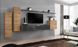 Show details for ASM Switch I Wall Unit Graphite/Wotan Oak