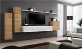 Show details for ASM Switch I Wall Unit White/Wotan Oak