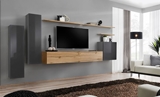 Show details for ASM Switch I Wall Unit Wotan Oak/Graphite