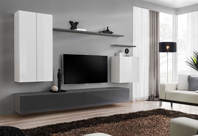 Picture of ASM Switch II Wall Unit White/Graphite