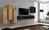 Show details for ASM Switch III Wall Unit Black/Wotan Oak