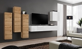 Show details for ASM Switch III Wall Unit White/Wotan Oak