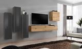 Show details for ASM Switch III Wall Unit Wotan Oak/Graphite