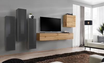 Picture of ASM Switch III Wall Unit Wotan Oak/Graphite