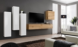 Show details for ASM Switch III Wall Unit Wotan Oak/White