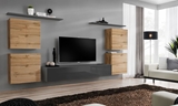 Show details for ASM Switch IV Wall Unit Graphite/Wotan Oak