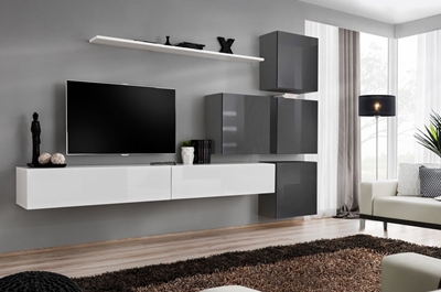 Picture of ASM Switch IX Wall Unit White/Graphite