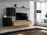 Show details for ASM Switch V Wall Unit Black/Wotan Oak