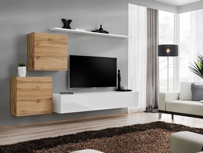 Picture of ASM Switch V Wall Unit Wotan Oak/White