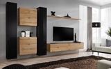 Show details for ASM Switch VI Wall Unit Black/Wotan Oak