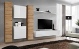 Show details for ASM Switch VI Wall Unit Wotan Oak/White