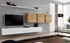 Picture of ASM Switch VII Wall Unit White/Wotan Oak