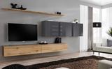 Show details for ASM Switch VII Wall Unit Wotan Oak/Graphite