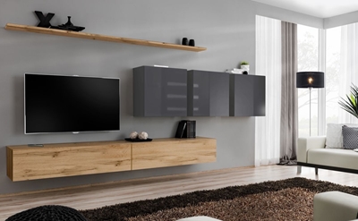 Picture of ASM Switch VII Wall Unit Wotan Oak/Graphite