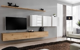 Show details for ASM Switch VII Wall Unit Wotan Oak/White