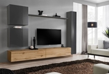 Show details for ASM Switch VIII Wall Unit Graphite/Wotan Oak