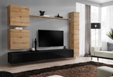 Show details for ASM Switch VIII Wall Unit Wotan Oak/Black