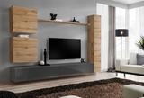 Show details for ASM Switch VIII Wall Unit Wotan Oak/Graphite