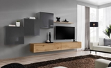 Show details for ASM Switch X Wall Unit Graphite/Wotan Oak