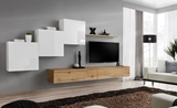 Show details for ASM Switch X Wall Unit White/Wotan Oak