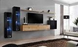 Show details for ASM Switch XI Wall Unit Black/Wotan Oak