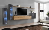 Show details for ASM Switch XI Wall Unit Graphite/Wotan Oak