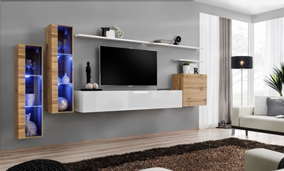 Picture of ASM Switch XI Wall Unit Wotan Oak/White