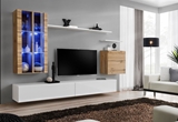 Show details for ASM Switch XII Wall Unit White/Wotan Oak