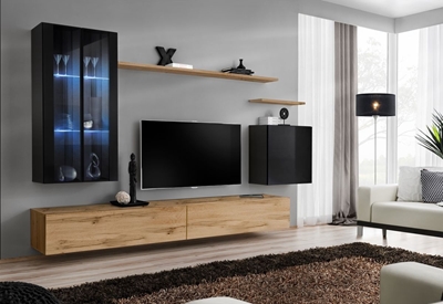 Picture of ASM Switch XII Wall Unit Wotan Oak/Black