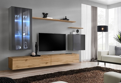 Picture of ASM Switch XII Wall Unit Wotan Oak/Graphite