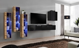 Show details for ASM Switch XIII Wall Unit Black/Wotan Oak