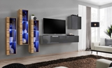 Show details for ASM Switch XIII Wall Unit Graphite/Wotan Oak