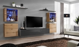 Show details for ASM Switch XIV Wall Unit Graphite/Wotan Oak