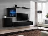 Show details for ASM Switch XV Living Room Wall Unit Set Black