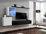 Show details for ASM Switch XV Living Room Wall Unit Set White/Black