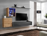 Show details for ASM Switch XV Living Room Wall Unit Set Wotan/Graphite