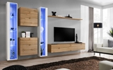 Show details for ASM Switch XVI Wall Unit Wotan Oak/White