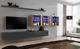 Show details for ASM Switch XVII Wall Unit Graphite/Wotan Oak