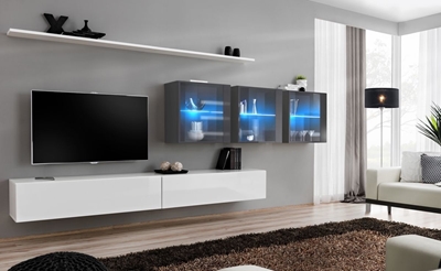 Picture of ASM Switch XVII Wall Unit White/Graphite